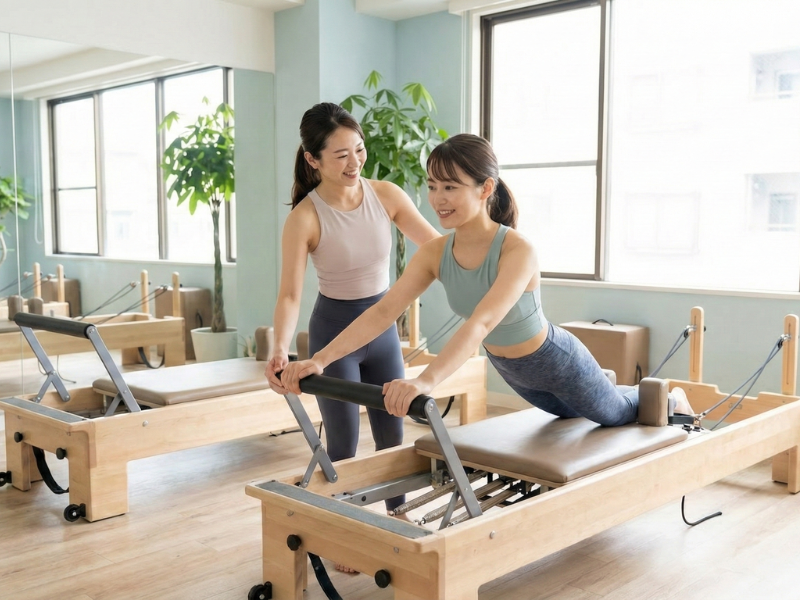 理由②
結果が出る完全マンツーマンの
ピラティスレッスン